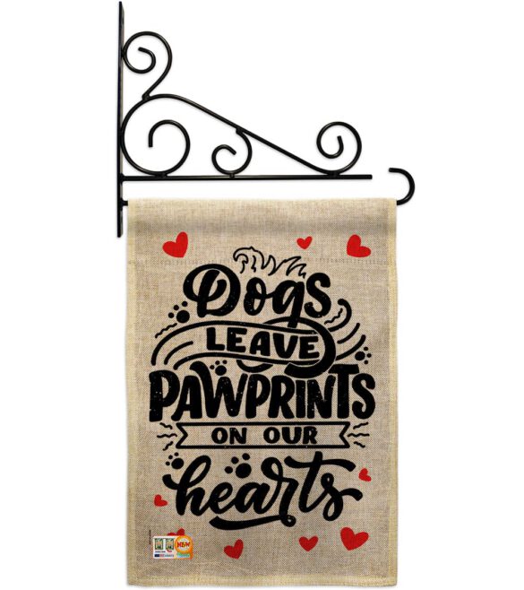 Dogs Leave Pawprints - Pets Nature Vertical Impressions Decorative Flags HG110130 Made In USA - Image 14
