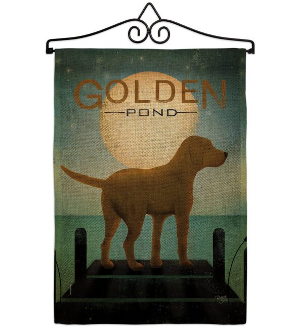 Golden Pond - Pets Nature Vertical Impressions Decorative Flags HG110135 Made In USA - Image 13