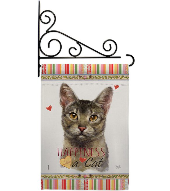 Abyssiniar Happiness - Pets Nature Vertical Impressions Decorative Flags HG110140 Made In USA - Image 9