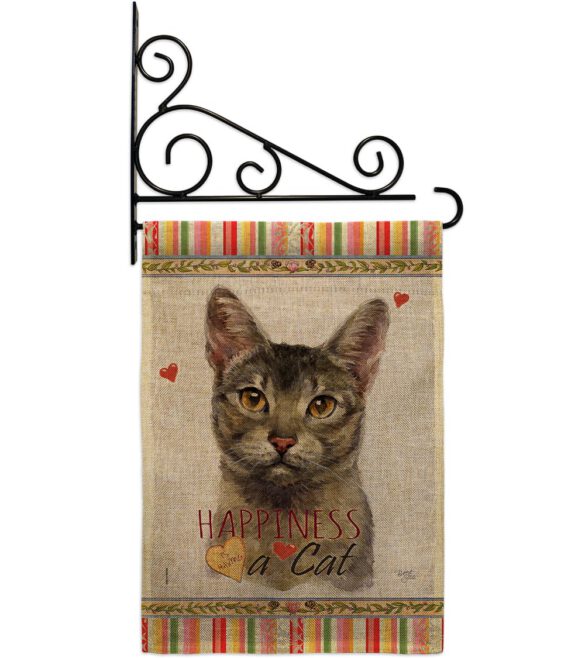 Abyssiniar Happiness - Pets Nature Vertical Impressions Decorative Flags HG110140 Made In USA - Image 15
