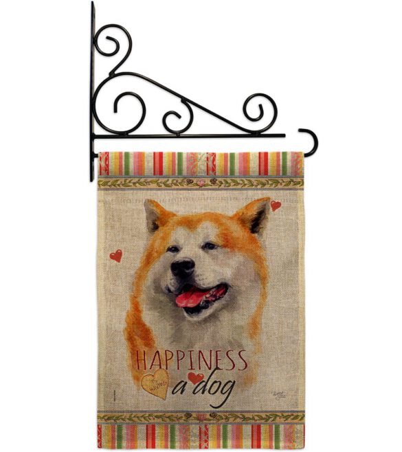 Akita Happiness - Pets Nature Vertical Impressions Decorative Flags HG110141 Made In USA - Image 15