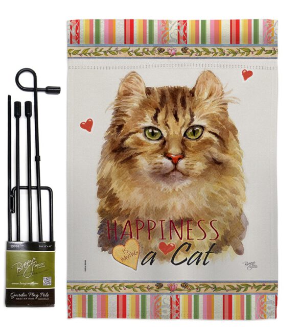 Amerian Curl Happiness - Pets Nature Vertical Impressions Decorative Flags HG110144 Made In USA - Image 5