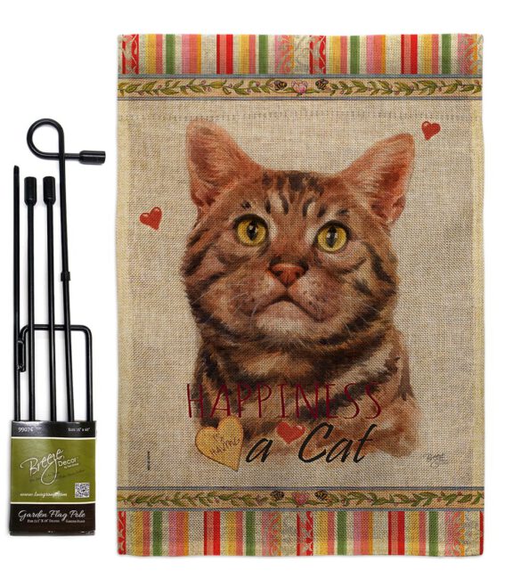 American Short Hair Happiness - Pets Nature Vertical Impressions Decorative Flags HG110147 Made In USA - Image 13