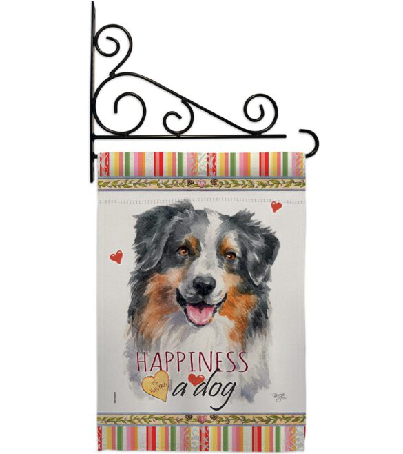 Australian Shepherd Happiness - Pets Nature Vertical Impressions Decorative Flags HG110148 Made In USA - Image 9