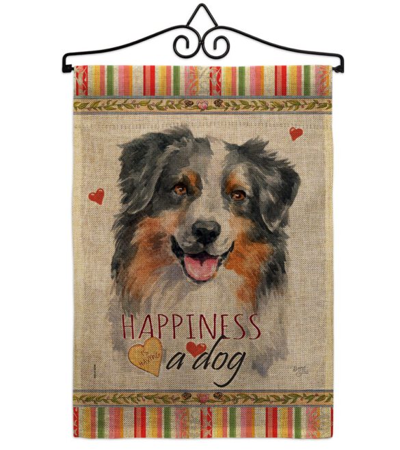 Australian Shepherd Happiness - Pets Nature Vertical Impressions Decorative Flags HG110148 Made In USA - Image 14