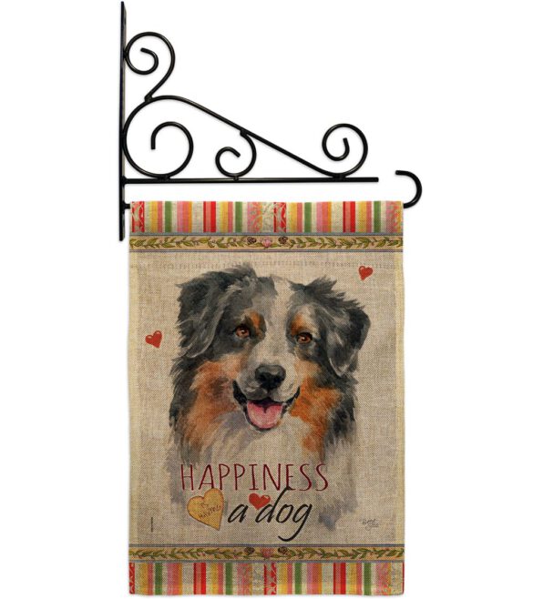 Australian Shepherd Happiness - Pets Nature Vertical Impressions Decorative Flags HG110148 Made In USA - Image 15