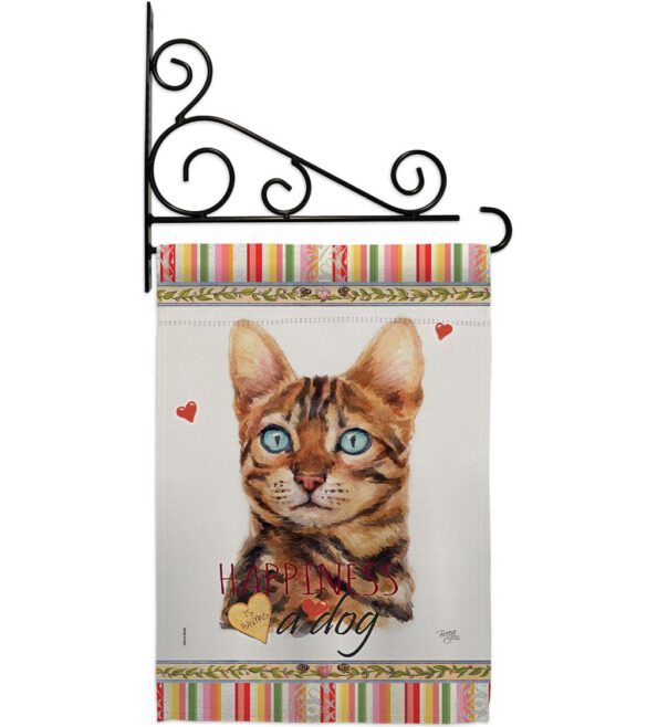 Brown Bengal Happiness - Pets Nature Vertical Impressions Decorative Flags HG110151 Made In USA - Image 8