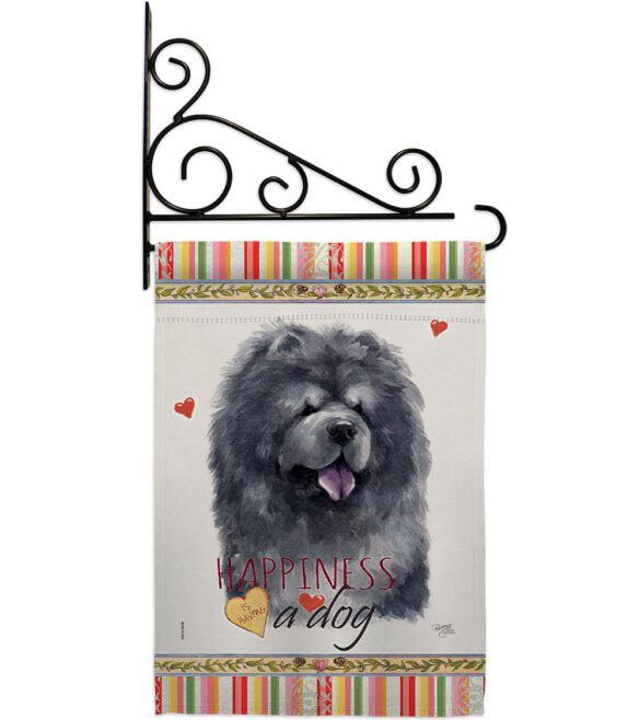 Black Chow Chow Happiness - Pets Nature Vertical Impressions Decorative Flags HG110156 Made In USA - Image 8