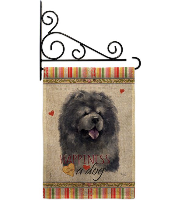 Black Chow Chow Happiness - Pets Nature Vertical Impressions Decorative Flags HG110156 Made In USA - Image 14