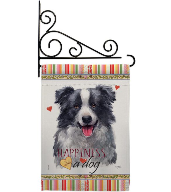 Border Collie Happiness - Pets Nature Vertical Impressions Decorative Flags HG110158 Made In USA - Image 8