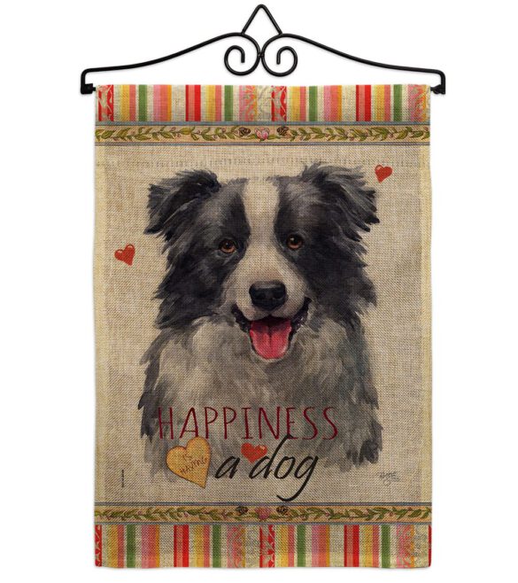 Border Collie Happiness - Pets Nature Vertical Impressions Decorative Flags HG110158 Made In USA - Image 13