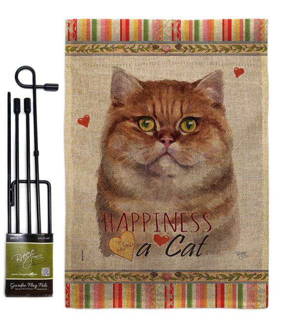 British Short Hair Happiness - Pets Nature Vertical Impressions Decorative Flags HG110161 Made In USA - Image 12