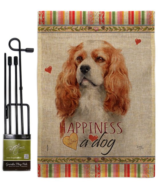Cavalier King Spaniel Happiness - Pets Nature Vertical Impressions Decorative Flags HG110164 Made In USA - Image 12