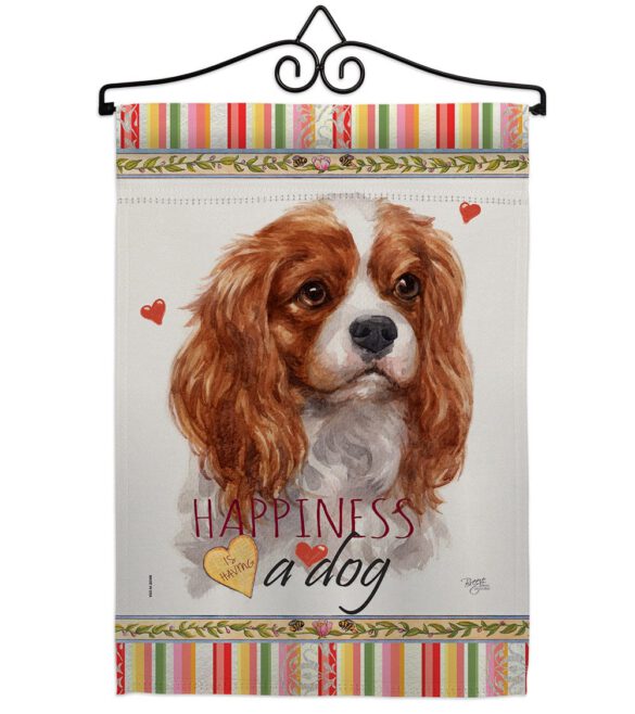 Charles Spaniel Happiness - Pets Nature Vertical Impressions Decorative Flags HG110165 Made In USA - Image 7