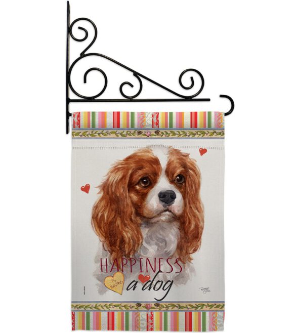 Charles Spaniel Happiness - Pets Nature Vertical Impressions Decorative Flags HG110165 Made In USA - Image 8