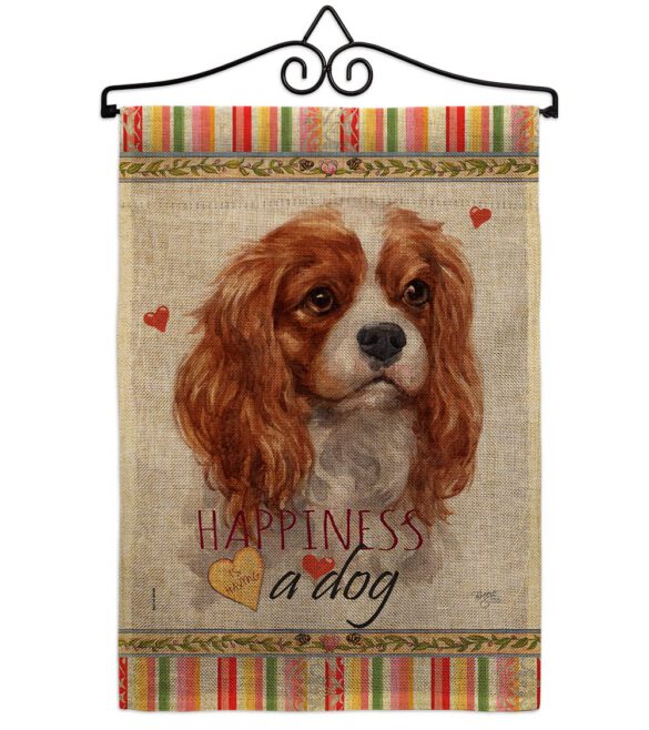 Charles Spaniel Happiness - Pets Nature Vertical Impressions Decorative Flags HG110165 Made In USA - Image 13