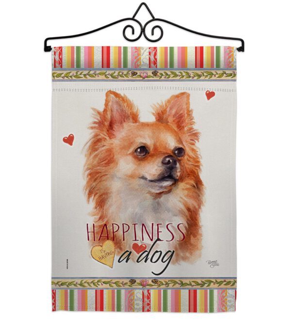 Brown Chihuahua Happiness - Pets Nature Vertical Impressions Decorative Flags HG110166 Made In USA - Image 7