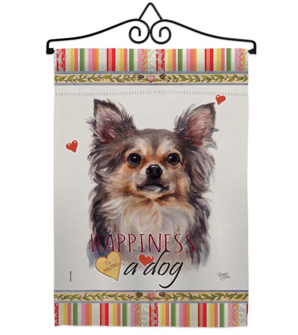 Chihuahua Happiness - Pets Nature Vertical Impressions Decorative Flags HG110168 Made In USA - Image 7