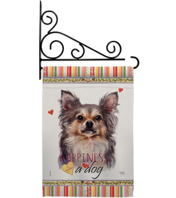 Chihuahua Happiness - Pets Nature Vertical Impressions Decorative Flags HG110168 Made In USA - Image 8