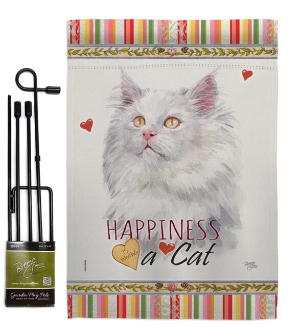 German Long Hair Happiness - Pets Nature Vertical Impressions Decorative Flags HG110173 Made In USA - Image 4