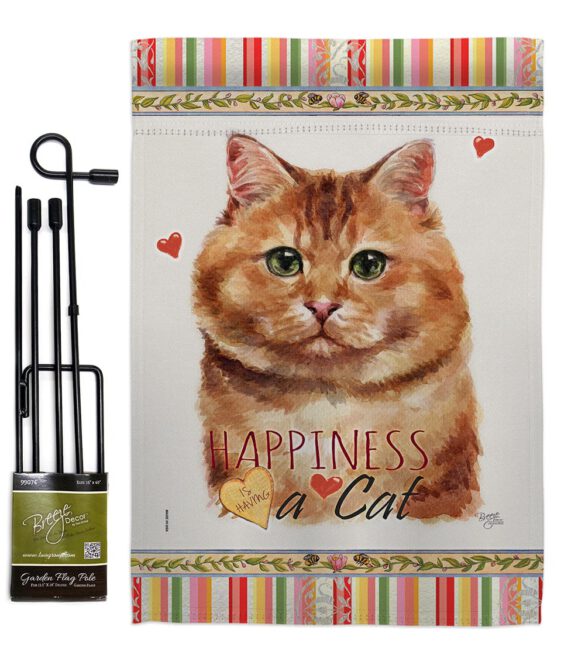 Brown Dilute Calico Happiness - Pets Nature Vertical Impressions Decorative Flags HG110175 Made In USA - Image 4