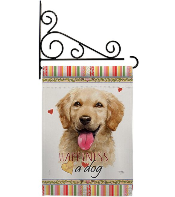 Golden Retriever Happiness - Pets Nature Vertical Impressions Decorative Flags HG110180 Made In USA - Image 8