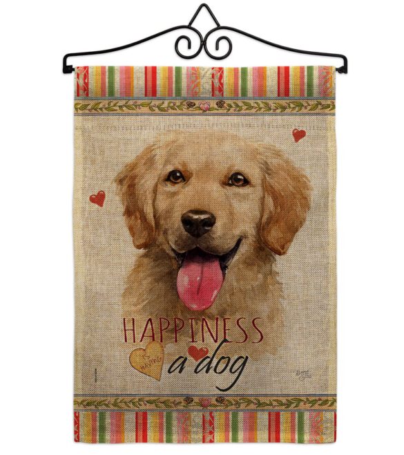 Golden Retriever Happiness - Pets Nature Vertical Impressions Decorative Flags HG110180 Made In USA - Image 13