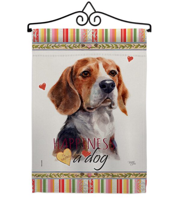 Beagle Hound Happiness - Pets Nature Vertical Impressions Decorative Flags HG110182 Made In USA - Image 7