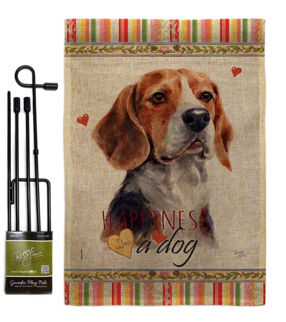 Beagle Hound Happiness - Pets Nature Vertical Impressions Decorative Flags HG110182 Made In USA - Image 12