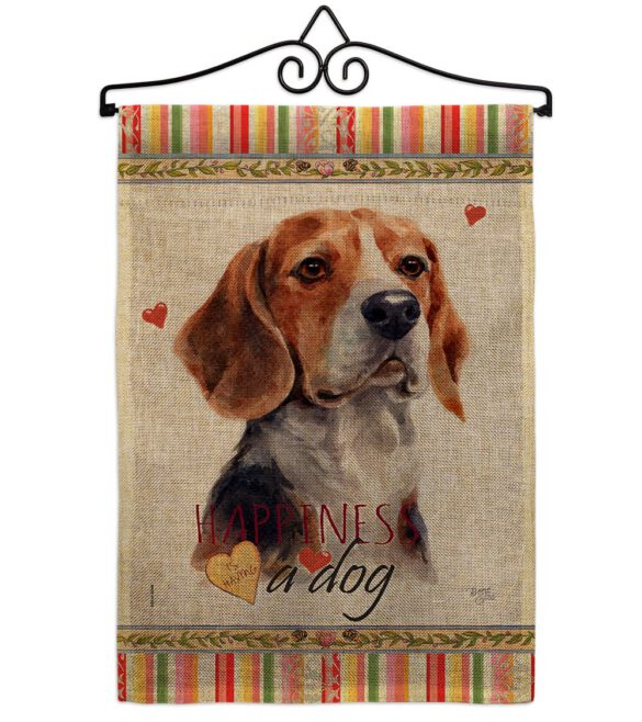 Beagle Hound Happiness - Pets Nature Vertical Impressions Decorative Flags HG110182 Made In USA - Image 13