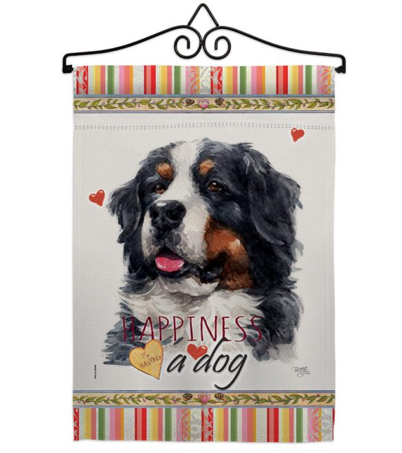 Bernese Cattle Happiness - Pets Nature Vertical Impressions Decorative Flags HG110183 Made In USA - Image 7