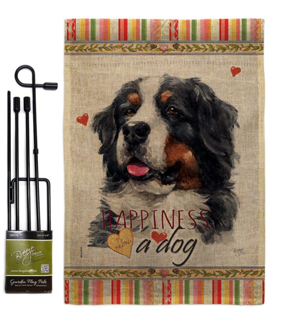 Bernese Cattle Happiness - Pets Nature Vertical Impressions Decorative Flags HG110183 Made In USA - Image 12