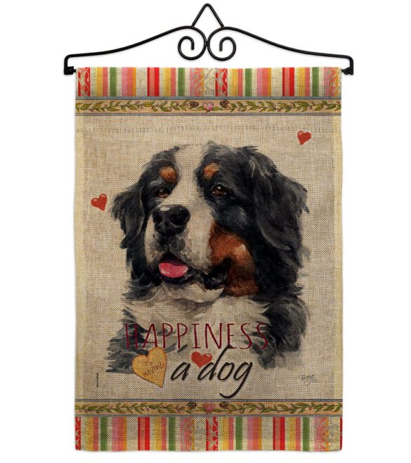 Bernese Cattle Happiness - Pets Nature Vertical Impressions Decorative Flags HG110183 Made In USA - Image 13