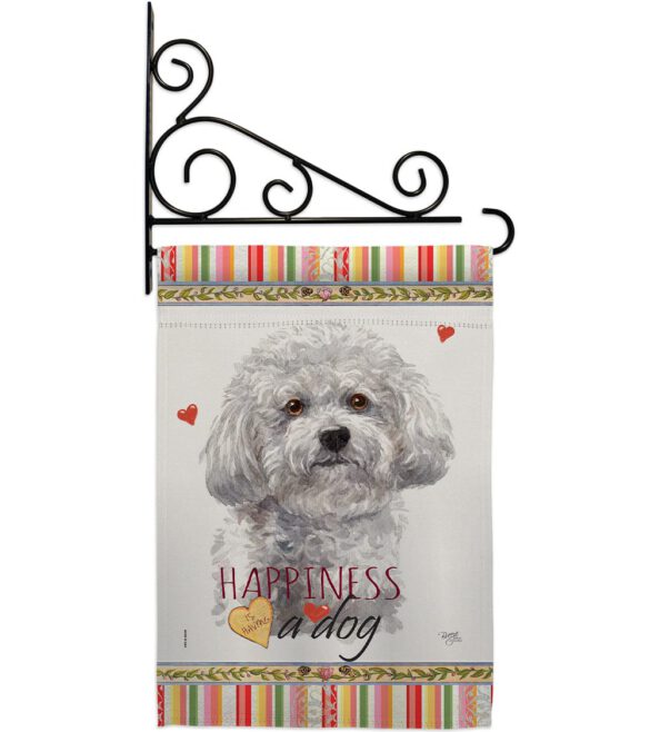Bichon Frise Happiness - Pets Nature Vertical Impressions Decorative Flags HG110184 Made In USA - Image 8