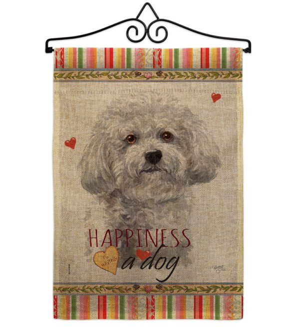 Bichon Frise Happiness - Pets Nature Vertical Impressions Decorative Flags HG110184 Made In USA - Image 13