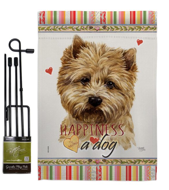 Cairn Terrier Happiness - Pets Nature Vertical Impressions Decorative Flags HG110189 Made In USA - Image 4