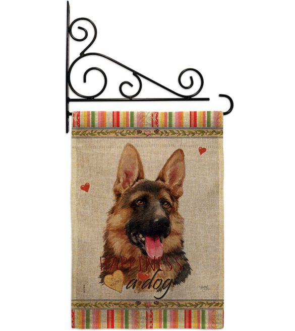 German Shepherd Happiness - Pets Nature Vertical Impressions Decorative Flags HG110190 Made In USA - Image 14