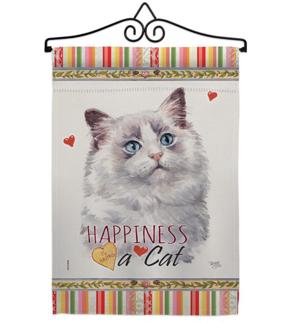 Bicolor Ragdoll Happiness - Pets Nature Vertical Impressions Decorative Flags HG110212 Made In USA - Image 7