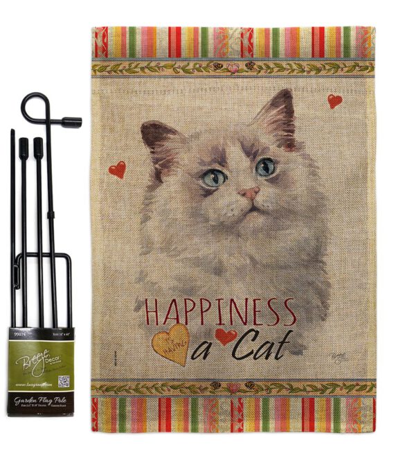 Bicolor Ragdoll Happiness - Pets Nature Vertical Impressions Decorative Flags HG110212 Made In USA - Image 12