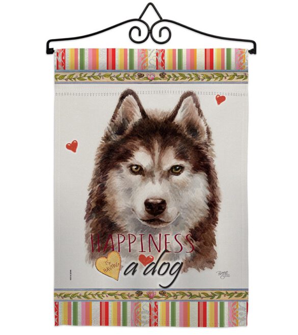 Brown Siberian Husky Happiness - Pets Nature Vertical Impressions Decorative Flags HG110222 Made In USA - Image 7