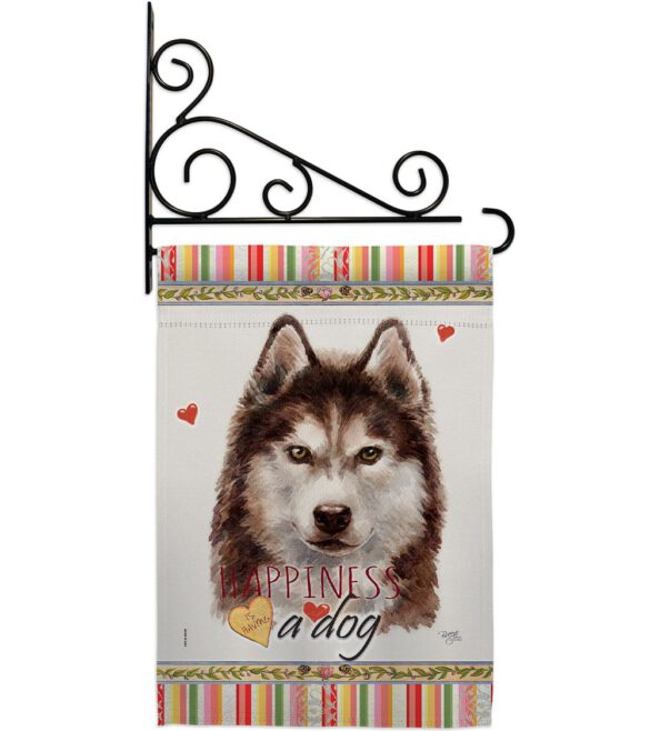 Brown Siberian Husky Happiness - Pets Nature Vertical Impressions Decorative Flags HG110222 Made In USA - Image 8