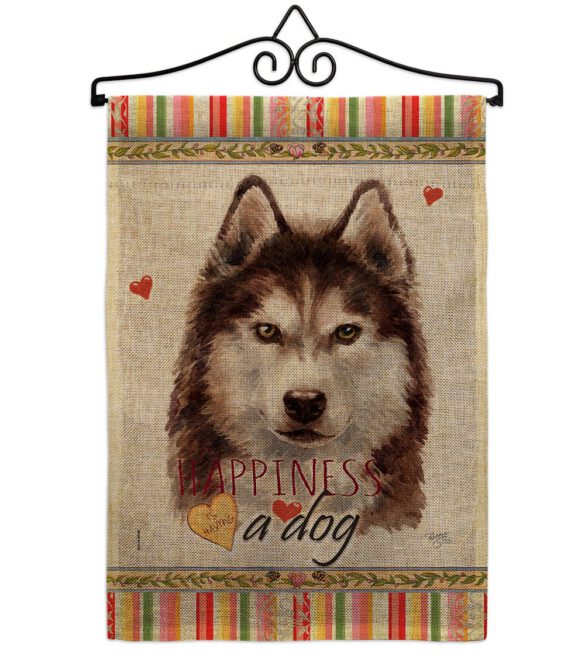 Brown Siberian Husky Happiness - Pets Nature Vertical Impressions Decorative Flags HG110222 Made In USA - Image 13