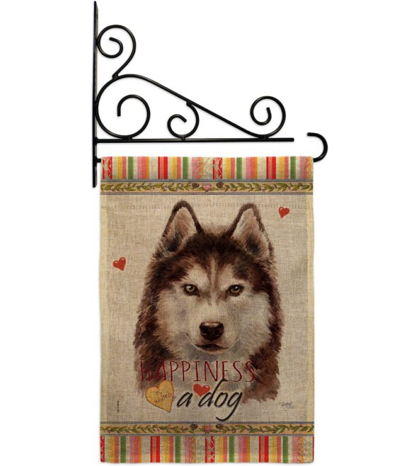 Brown Siberian Husky Happiness - Pets Nature Vertical Impressions Decorative Flags HG110222 Made In USA - Image 14