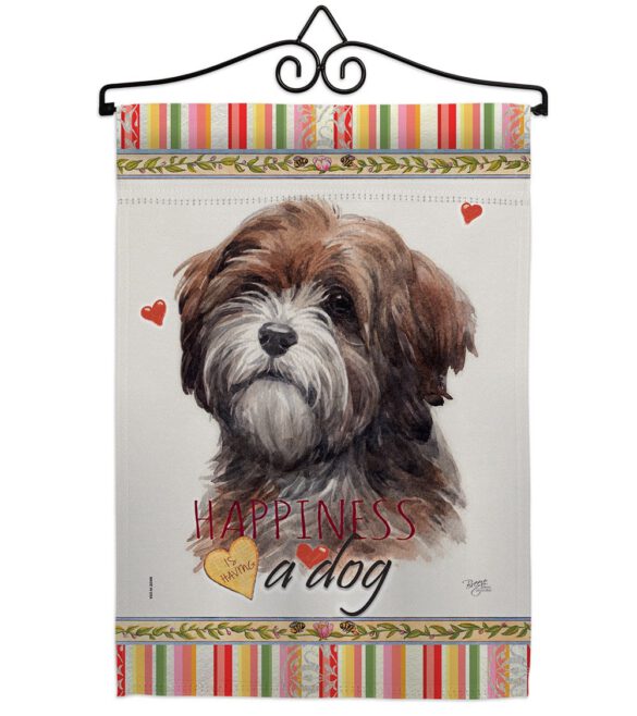 Brown Tibetan Terrier Happiness - Pets Nature Vertical Impressions Decorative Flags HG110229 Made In USA - Image 7