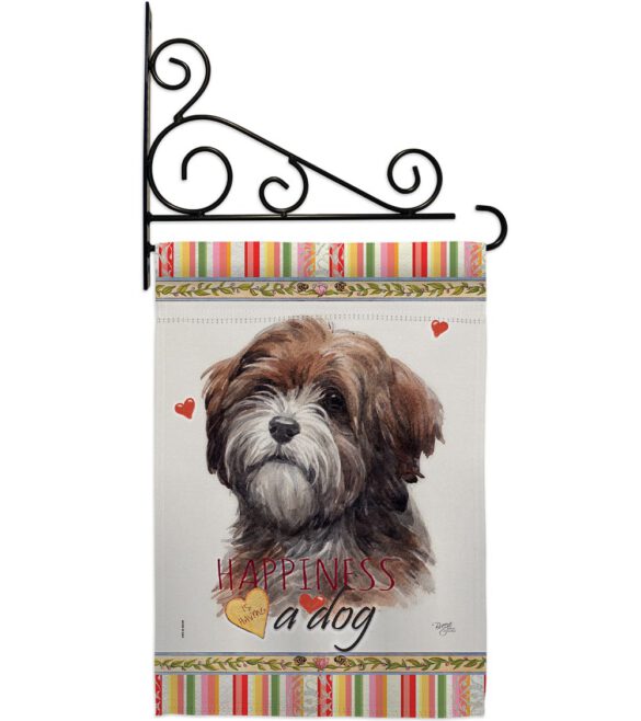 Brown Tibetan Terrier Happiness - Pets Nature Vertical Impressions Decorative Flags HG110229 Made In USA - Image 8