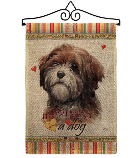Brown Tibetan Terrier Happiness - Pets Nature Vertical Impressions Decorative Flags HG110229 Made In USA - Image 13