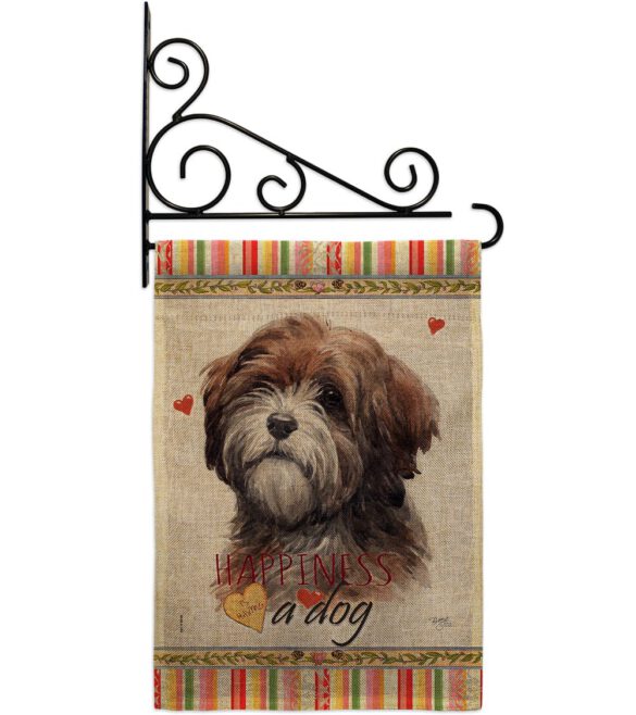 Brown Tibetan Terrier Happiness - Pets Nature Vertical Impressions Decorative Flags HG110229 Made In USA - Image 14