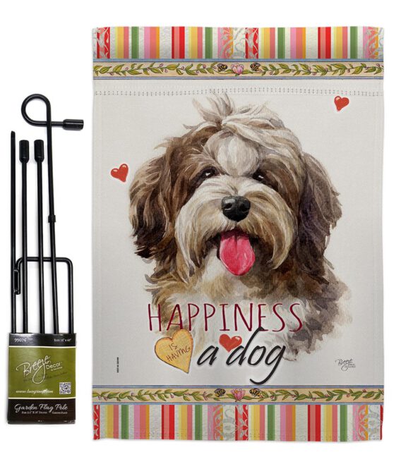 Havanese Cuban Happiness - Pets Nature Vertical Impressions Decorative Flags HG110239 Made In USA - Image 4