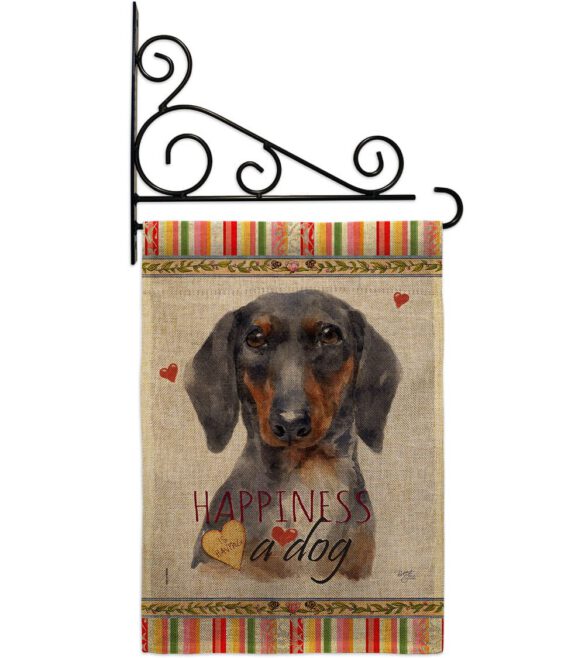 Black & Tan Dachshund Happiness - Pets Nature Vertical Impressions Decorative Flags HG110252 Made In USA - Image 18