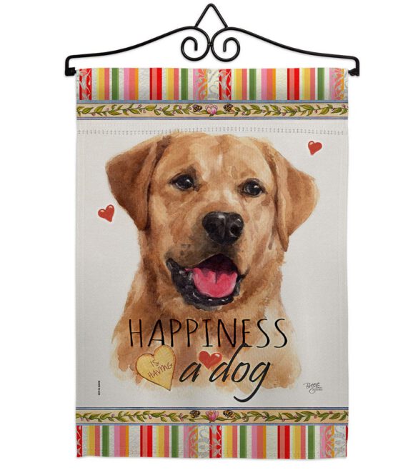 Golden Labrador Retriever Happiness - Pets Nature Vertical Impressions Decorative Flags HG110261 Made In USA - Image 7